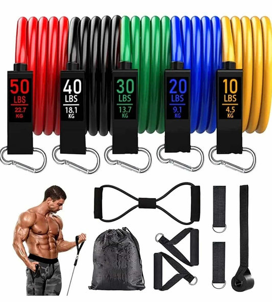 Resistance Band Set for GYM & Home Workout